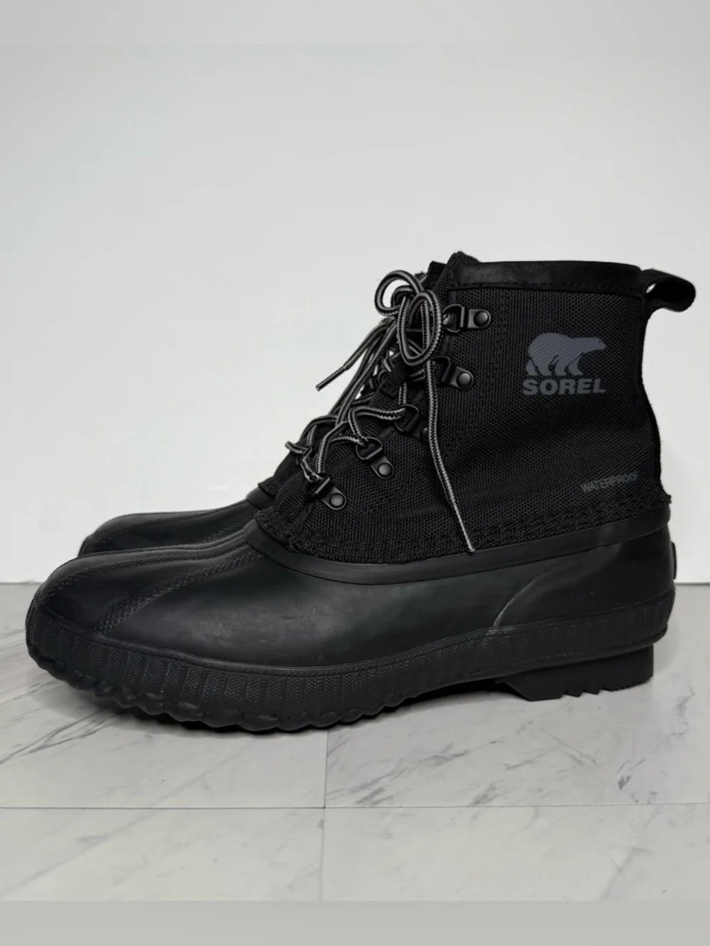 Sorel Cheyanne II Short Nylon Black Men’s Boot 9 1/2